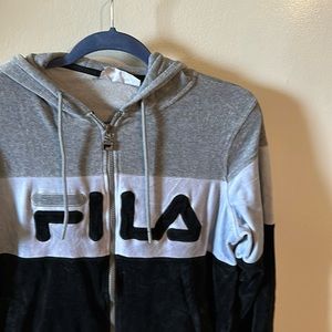 Large Fila velour jacket